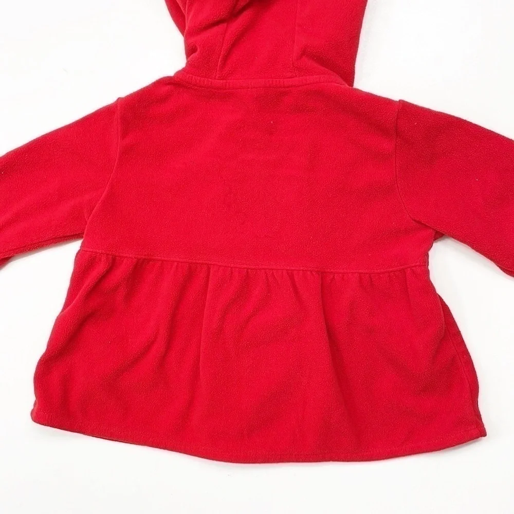 Carter's baby girls red fleece jacket with hood